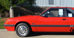 1985-1986 Mustang GT Rear Quarter Decals Set, Many Colors