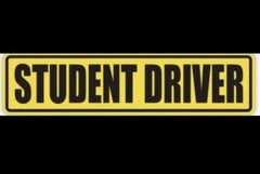 Set Of 1 Student Driver Bumper Sticker