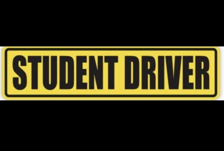 Set Of 3 Student Driver Bumper Sticker