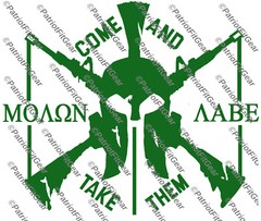 Molon Labe,Spartan,Gun Rights,Don’t Tread On Me,We The People,Custom Vinyl Decal