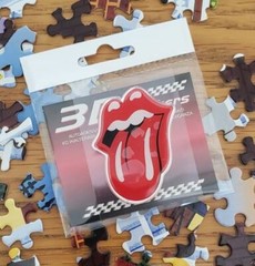 ROLLING STONES STICKY FINGERS LOGO SELF ADHESIVE 3D STICKER MADE IN ITALY