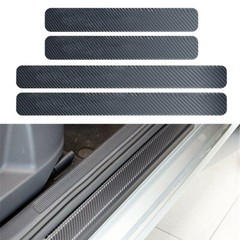 Carbon Fiber Protector Sticker Sill Scuff Cover Car Door Body Anti Scratch Strip