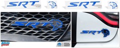 18 19 20 Charger SRT Hellcat Front & Rear SRT Emblem Overlay Decals