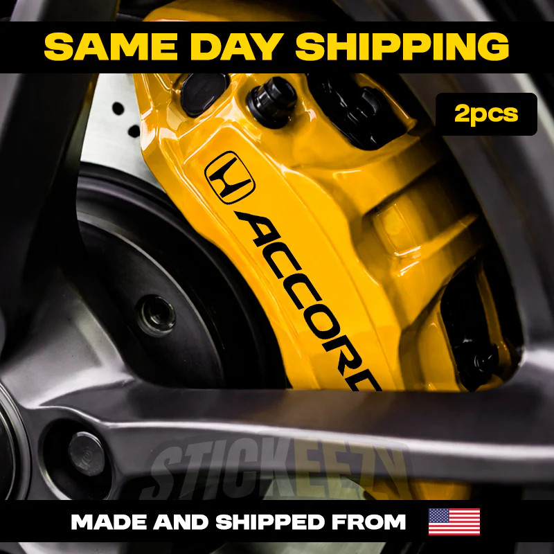 2pcs Brake Caliper Vinyl Stickers Decals Compatible With Honda Accord