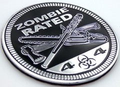 1pc Zombie Rated Sticker Decal Emblem 4×4 Badge Auto Fender 6cm 2.36″