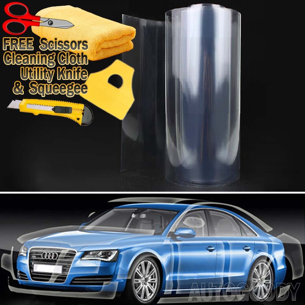 120″x60″ Clear Bra Paint Protection Vinyl Film Wrap Transparent Car Paint Shield