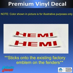 HEMI Badge Overlay Decals for 2006-2010 Dodge Charger
