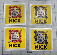 NOT SMOKING YOUR BEST CHOICE! STICKER DECAL 4 OF THEM AS SHOWN