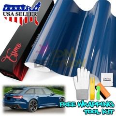 ESSMO PET Super Gloss Neptune Blue Car Vehicle Vinyl Wrap Decal Sheet Like Paint