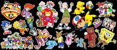 90’s Morning Cartoons Tribute Vinyl Sticker Bundle