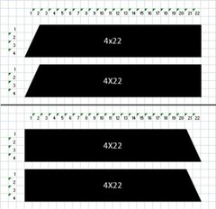 4pcs Matte Black Universal Car Hood Fender Racing Stripe Hash Mark Vinyl Decal