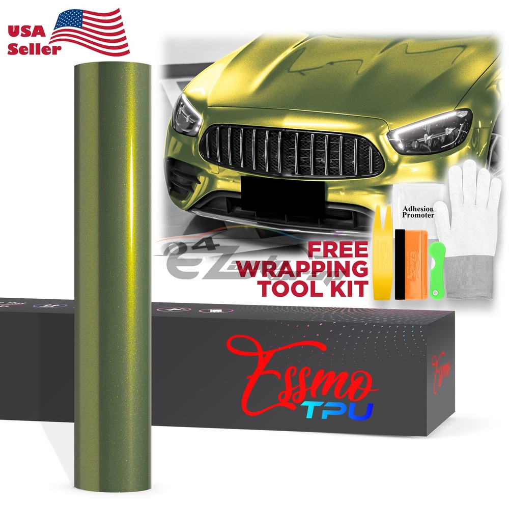 Galaxy Dust Gloss Emerald Green PPF TPU Paint Protection Film Dry Wet Vinyl Wrap