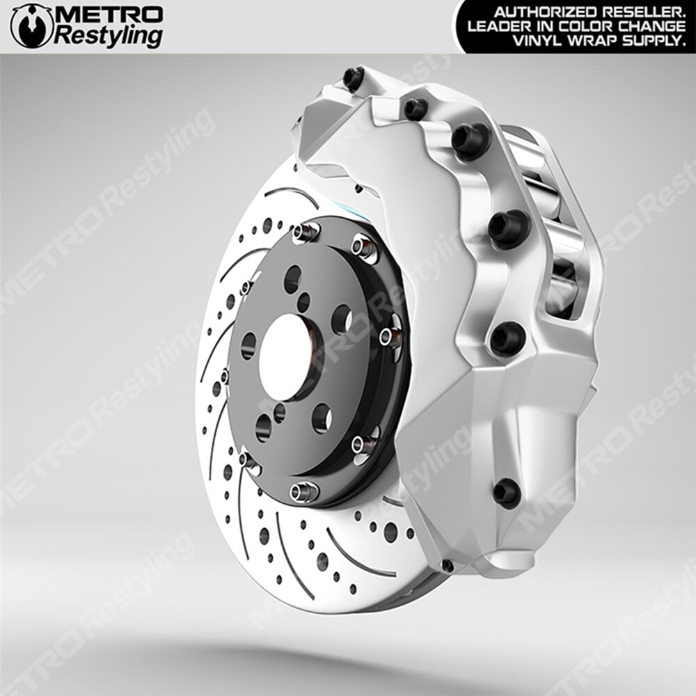 3M Reflective White Vinyl Wrap Vehicle Brake Caliper Film Sheet Roll