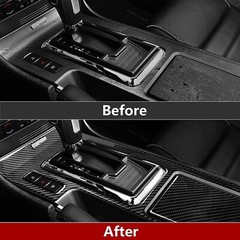 Auto Accessories 7DM Glossy Carbon Fiber Vinyl Film Car Interior Wrap Stickers