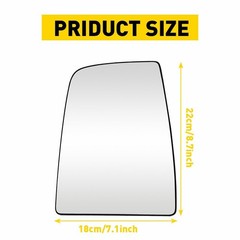 1/2Set Right Left Passenger Upper Mirror Glass for Ford 15-22 Transit T150 250 3