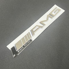 Black series Chrome AMG Letters Trunk Emblem Badge Sticker For Mercedes Benz