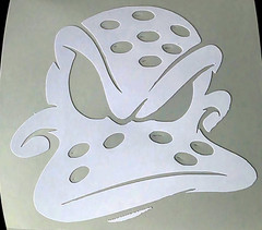 Mighty Duck Vinyl Decal Sticker Waterproof 4×4 Inches Hockey For Any Surface 1/1