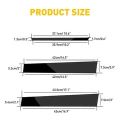 6/12Pcs Pillar Posts for Toyota Corolla 2014-2018 Set Door Trim Cover Kits Black
