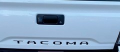 BLACK Tailgate Insert Letters Decal Vinyl Stickers for Toyota Tacoma 2016-2023