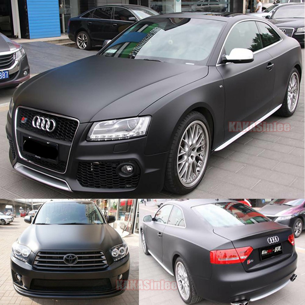 Stretch Matte Frosted Full Car Vinyl Wrap Sticker Film Decal Air Free Strip US