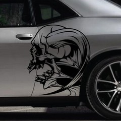 Skull Zombie Side Hood Decal Car Truck Vehicle Graphic Boat Tailgate Pickup SUV