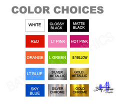 Custom Text Vinyl Decal Any Name/Text -Tumbler, Laptop, RV, Cars, Trucks & more