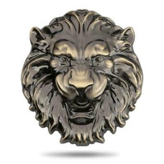 3d Metal Lion Head Relief Car Emblem Motorcycle Trunk Fender Badge Decal Sticker