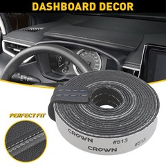 2M Car Mouldings Decor Trim Line Accessories Strip Door Dashboard Stip White PU