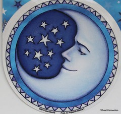 Starry Moon Night decal sticker Dan Morris to customize weather resistant