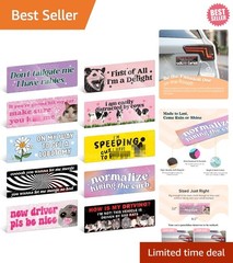 10PCS Hilarious Bumper Magnets – Must-Have Funny Car Stickers for Adventures
