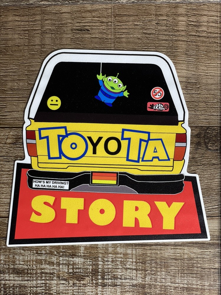 3.5 Inch Toyota Story Decal Sticker FIts TOYOTA Tacoma 4Runner Land Cruiser FJ