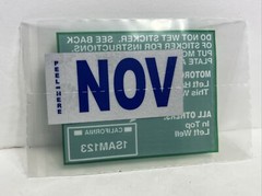California DMV License Plate Month Sticker – NOVEMBER-Original