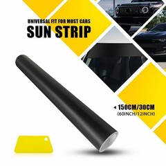 60″x12″ Windshield Shade Sun Visor Strip Film Vinyl Sticker Decal Matte Black