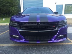 PRE-CUT FOR DODGE CHARGER 15-22 DUEL 10″ Racing Stripes Vinyl Graphic Decal