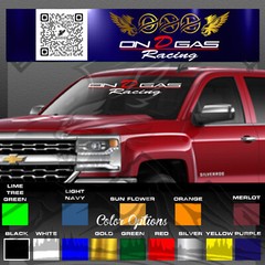 #132 On D Gas Racing Vinyl Decal Stickers