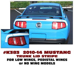 GE-K383 2010-2014 FORD – MUSTANG TRUNK LID STRIPE – DECAL KIT