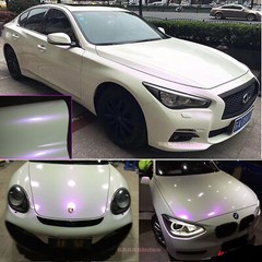 Full Car Wrap PUR Magic Satin Mirror Chrome Pearl Gloss Glitter Vinyl Sticker US