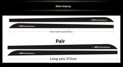 MATTE BLACK SIDE STICKER SKIRT DECALS FOR BMW1 2 3 4 5 SERIES X5X6 M PERFORMANCE