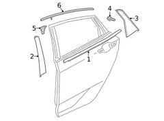Genuine Honda Door Applique 72930-TBA-A01