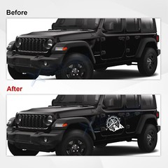 Compass with Mountains Car Body Rear Window Decal for Pickup Truck Boat Wall