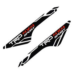 Pair TRD 4×4 Sport Stickers Decals For Tundra Tacoma 4Runner Bedside Left Right