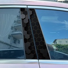 2x Graffiti Daisy Flowers Car Door B Pillar Decals Center Column Sticker