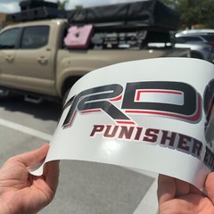 TRD Tacoma Skull Bedside Accessories Exterior Sports Punisher Edition Decals