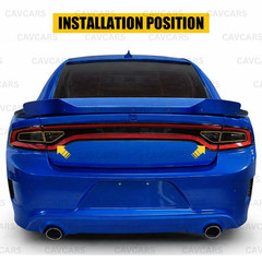 For Charger 2015-2023 Smoke Tail Light Rear PreCut Tint Overlay Vinyl Decals Ppf
