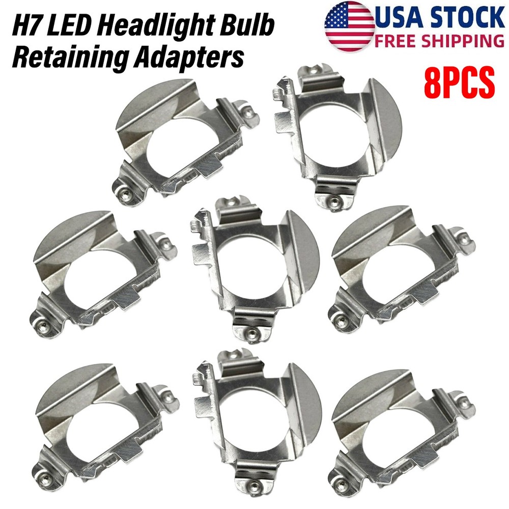 H7 LED Headlight Bulb Holders Adapter Retainer Clip for Mercedes C300 Tiguan 8X
