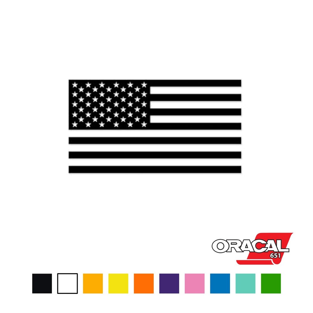 American Flag Plain Peel & Stick Vinyl Decal Sticker Car Vinyl Wrap Film