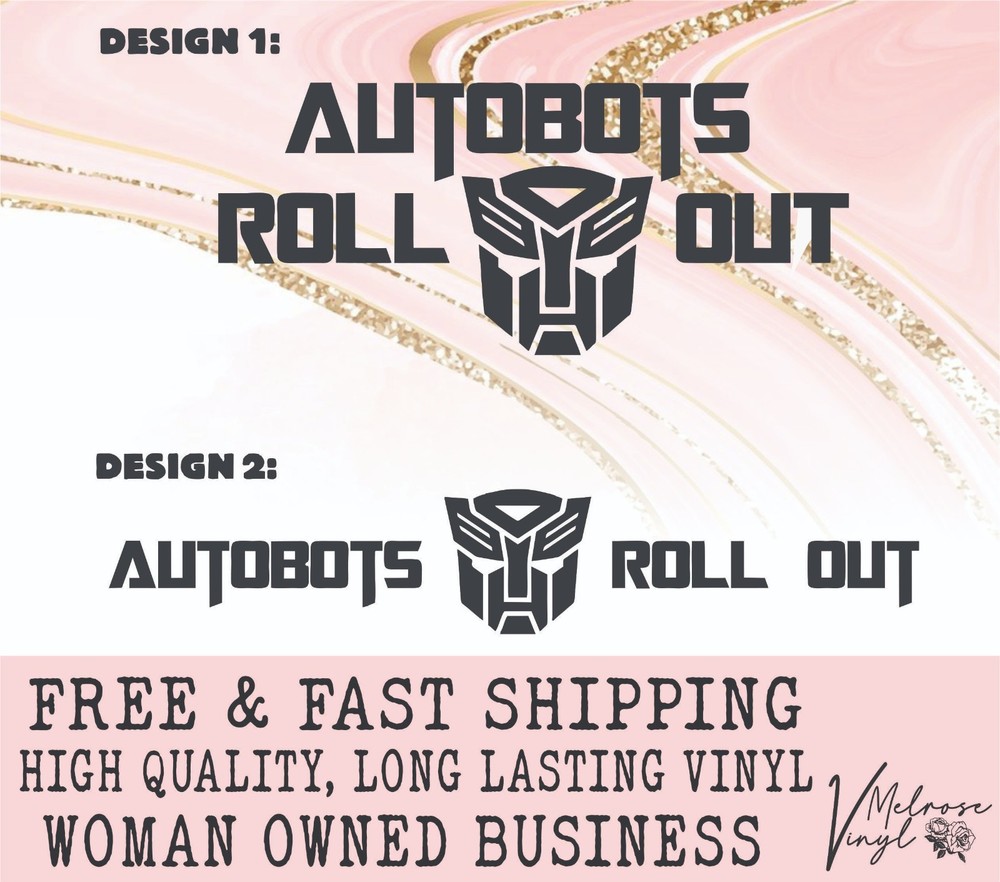Autobots Roll Out Transformers Vinyl Decal Sticker for Cars/Windows/Cups