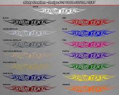 Design #116 Customized Decal Sticker Vinyl Graphic Windshield Window Tribal Car