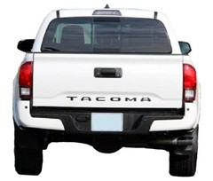 BLACK Tailgate Insert Letters Decal Vinyl Stickers for Toyota Tacoma 2016-2023