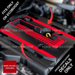 Fits MUSTANG EcoBoost Intake Engine Cover Decals Vinyl 2018 2019 2020 2021 2022